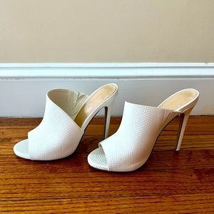 White Mules only worn once.